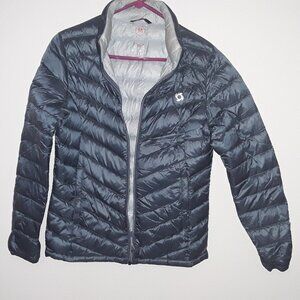 Doite Heritage ladies medium dark steel blue very lightweight puffer jacket